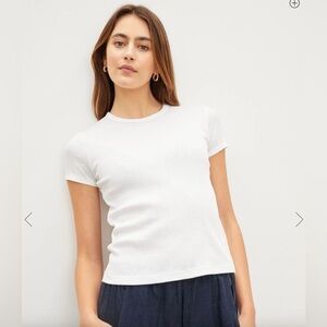 Velvet by Graham & Spencer Brenny Tee in White size Large